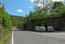 viadukt zaniklé železniční trati v Oberlochmühle